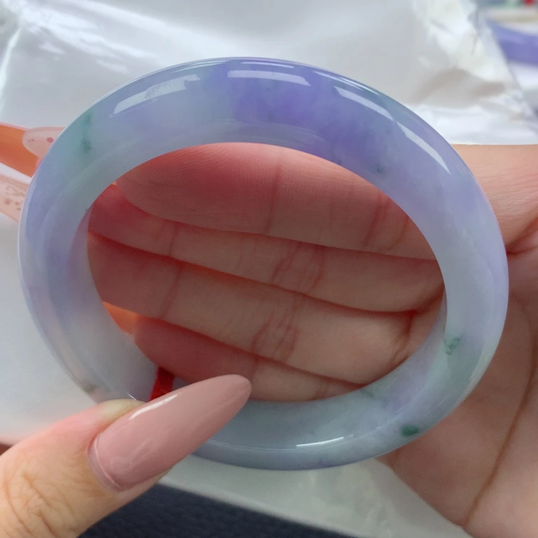 翡翠手镯未镶嵌缅甸天然翡翠A货57