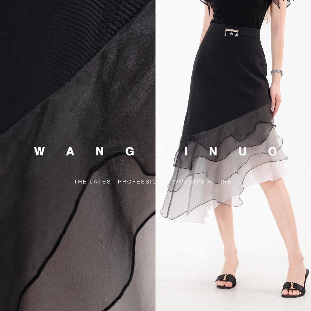 MD现货·依诺【从一而终】2025夏款洋气复古时尚百搭名媛气质半身裙