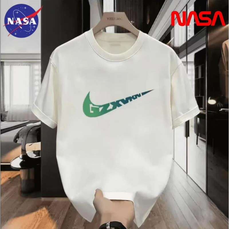 新款时尚百搭潮流情侣休闲潮流半袖圆领印花夏季男女同款T恤-A46