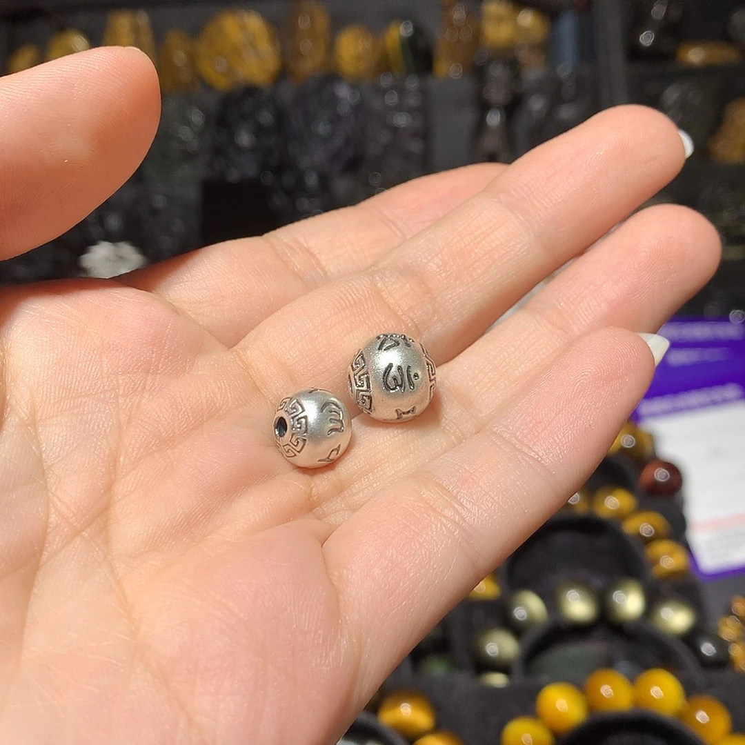 黑曜岩未镶嵌手链新**霁