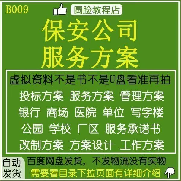 保安公司服务方案
