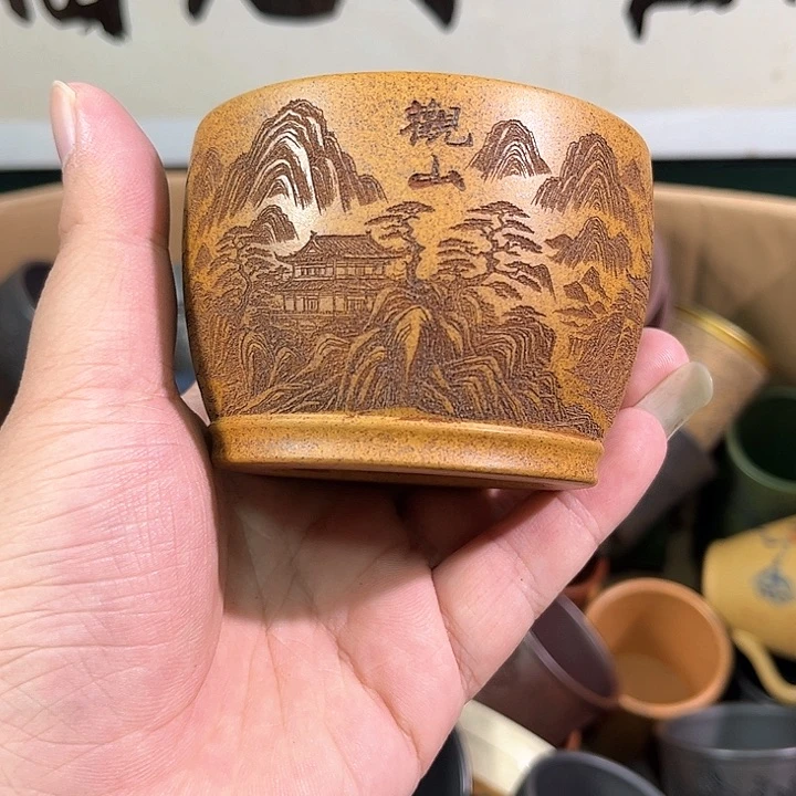 茶杯紫砂全手工紫砂主人杯