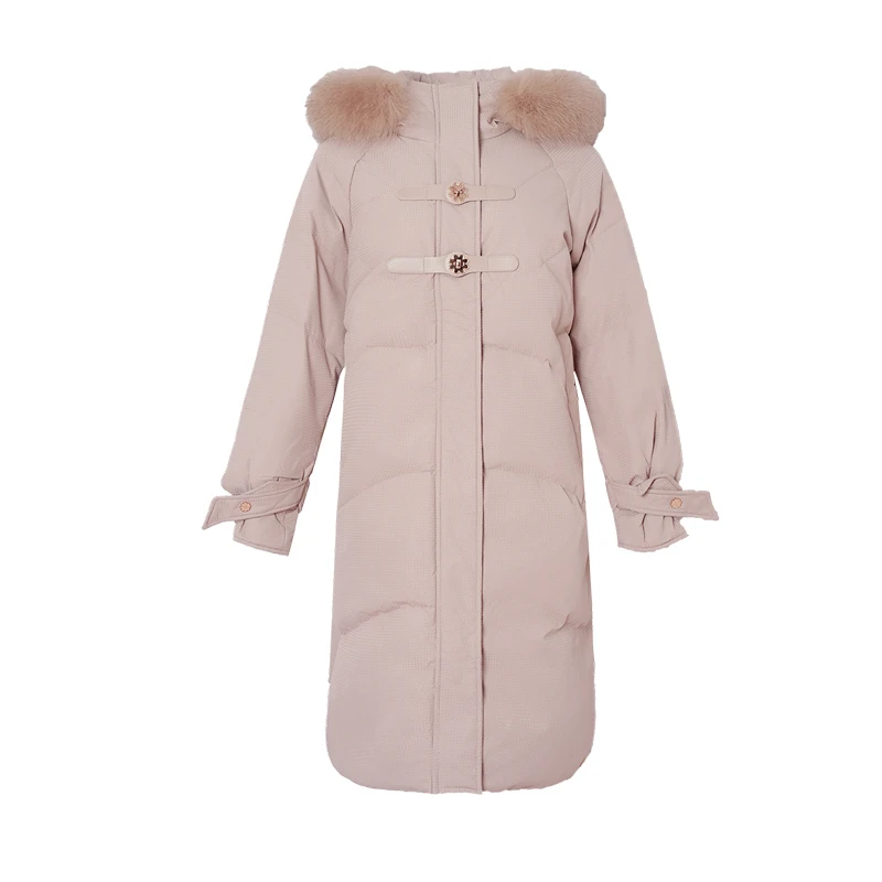 6613品牌大码女装冬季新款保暖时尚中长款外套