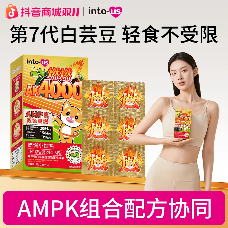 INTOUS燃燃AK4000白芸豆碳水糖油美食懒人自律餐前控控旅行装L