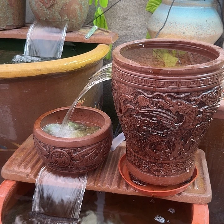 粗陶小鱼化龙包含陶板