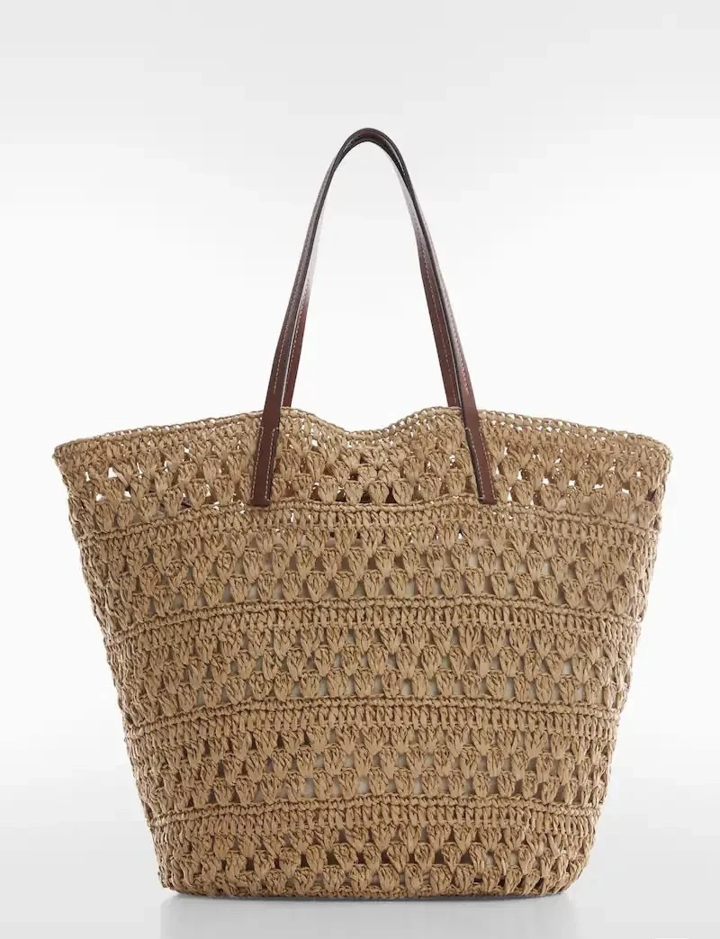 M11大号杨树林小众大气度假风单肩钩织包托特包镂空时尚百搭简约