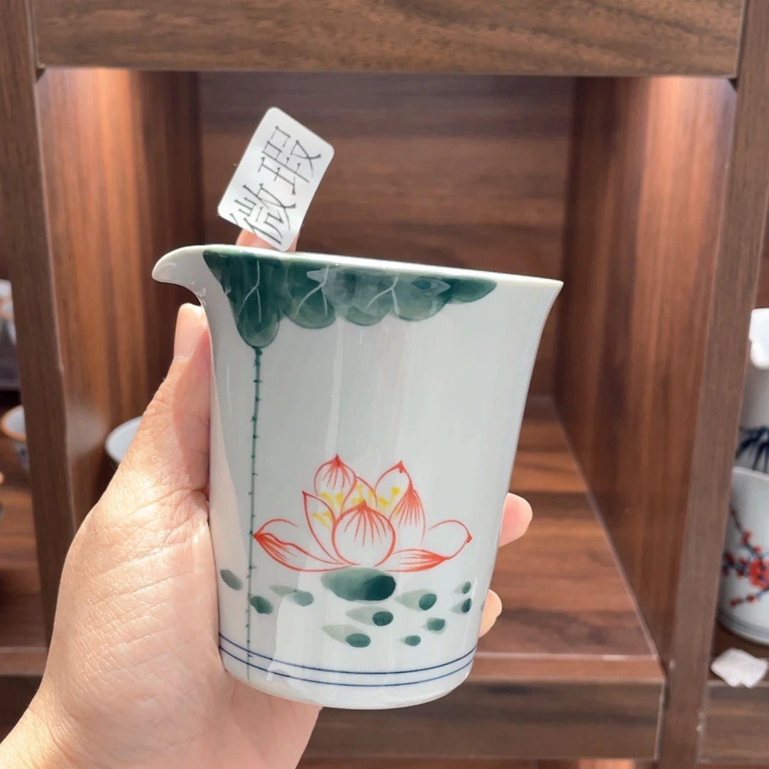 纯手绘釉下彩微瑕
