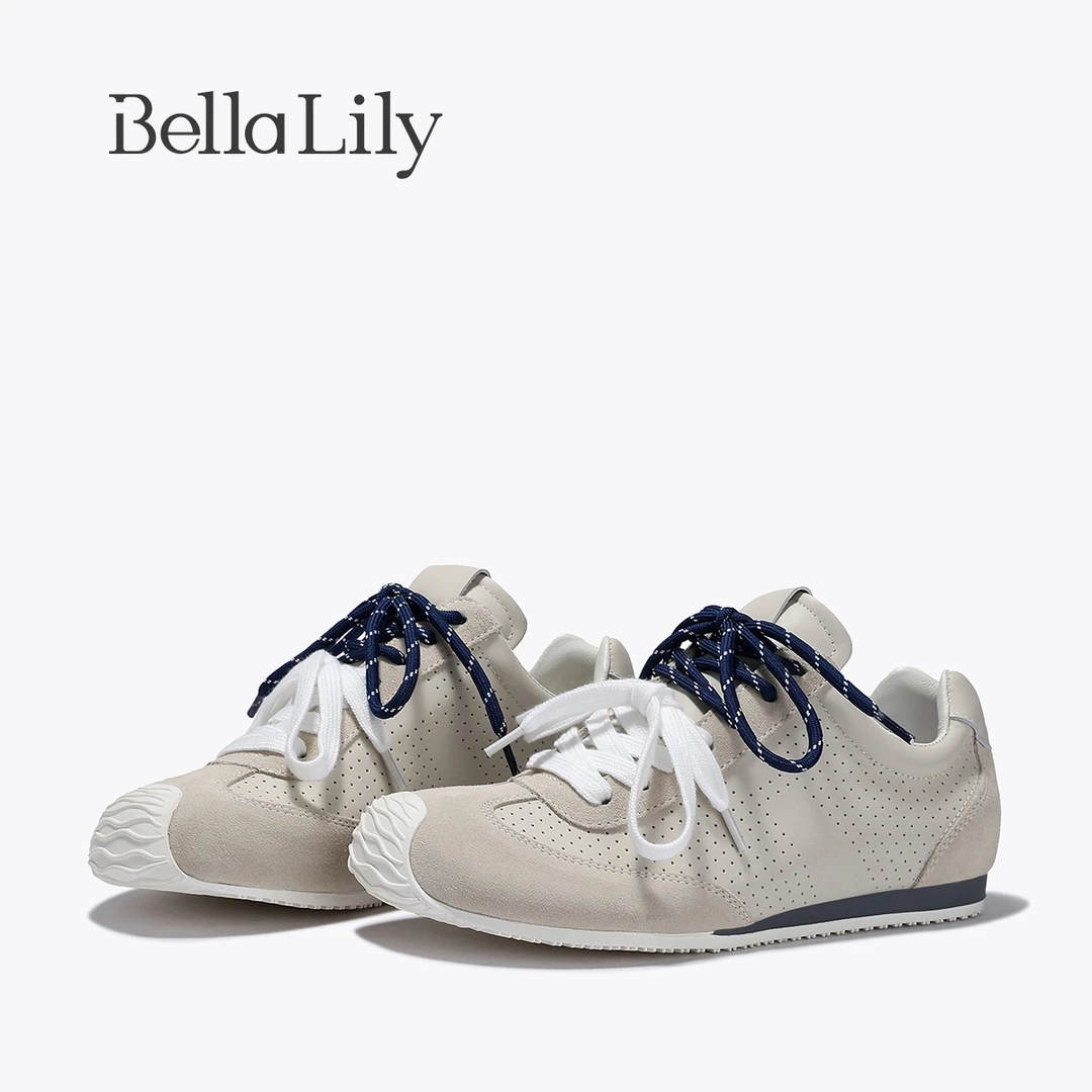 BellaLily2025夏季新款潮流时尚阿甘鞋百搭舒适软底鞋街头女鞋