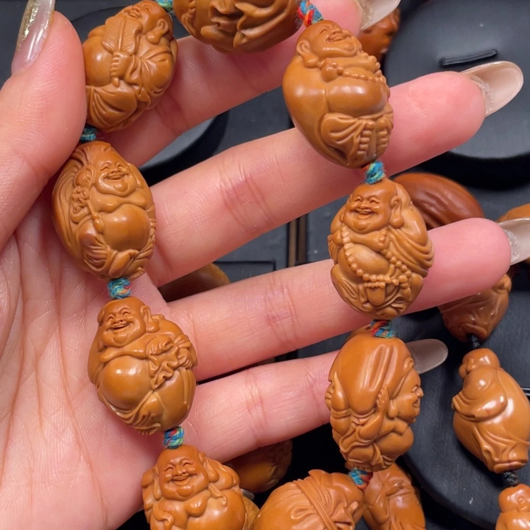 橄榄核手串/手链2.0布袋弥勒橄榄核