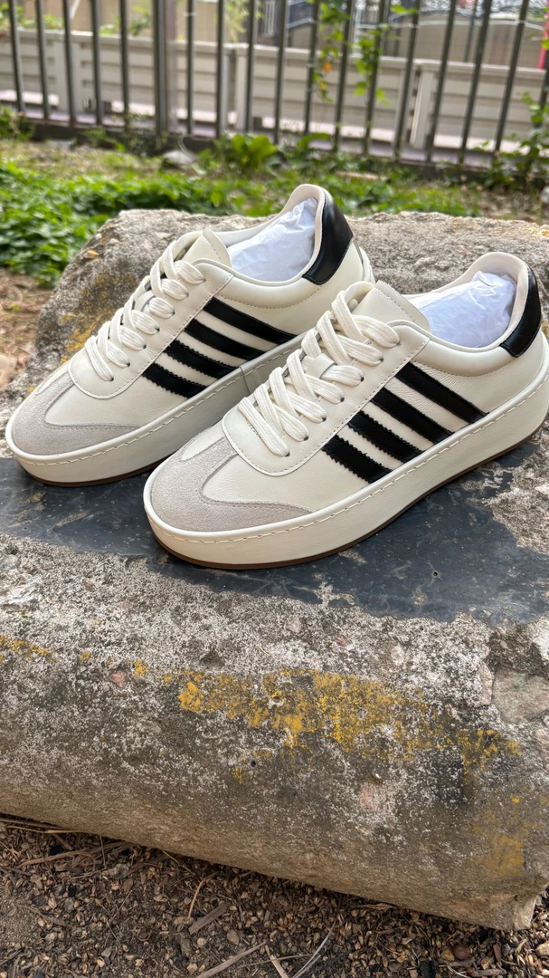 【男女同款】春夏新款时尚简约百搭休闲情侣透气系带德训鞋-250417