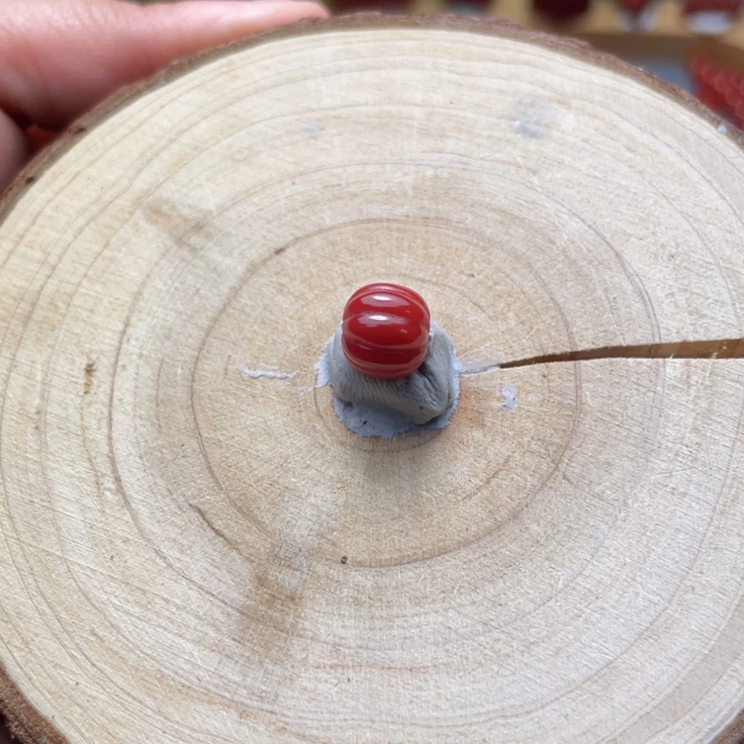 晔***晔南红玛瑙未镶嵌8.2锦红瓜珠