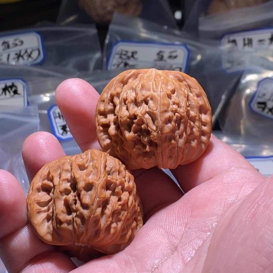 文玩核桃吊坠41全品周正磨盘