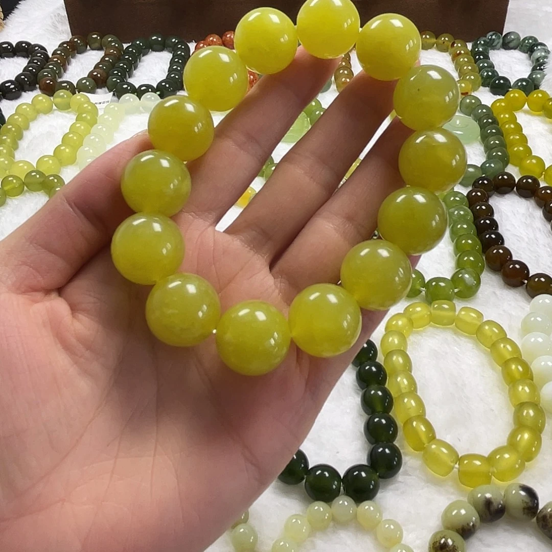 蛇纹石玉未镶嵌手串
