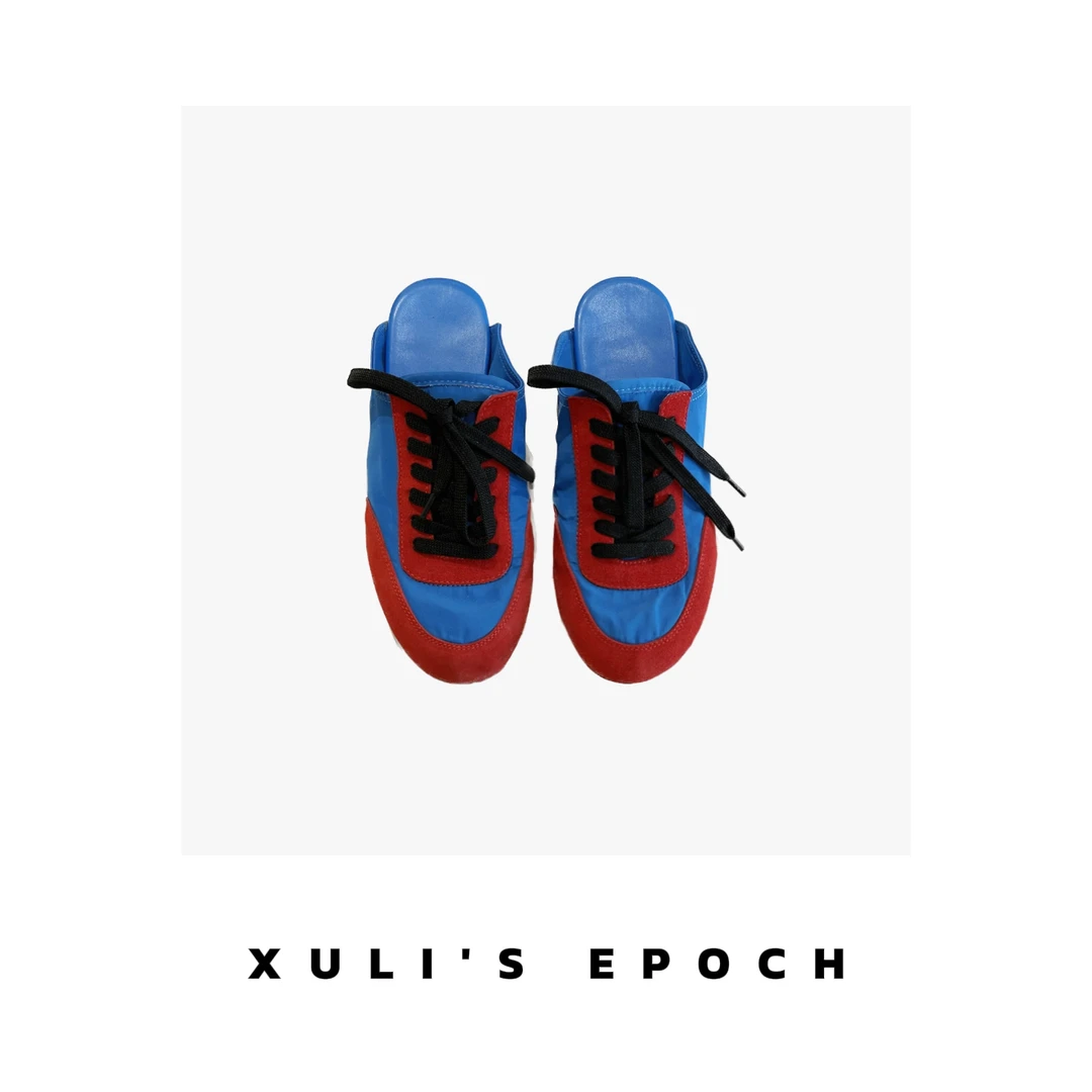 XULI'S EPOCH红蓝CP撞色拖鞋·发回来拉黑·6201-2