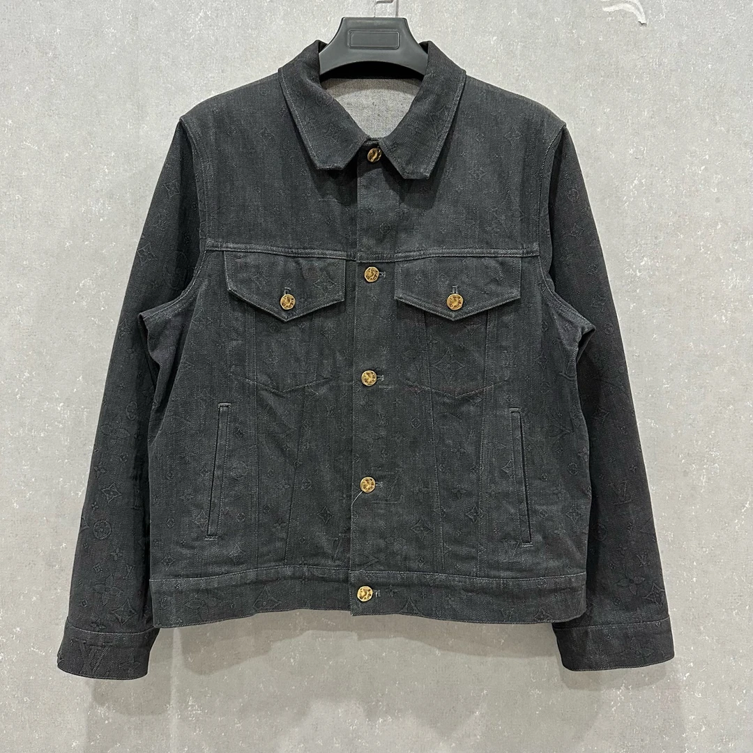 未使用 LouisVuitton/路易威登 暗纹满印牛仔夹克50码006116