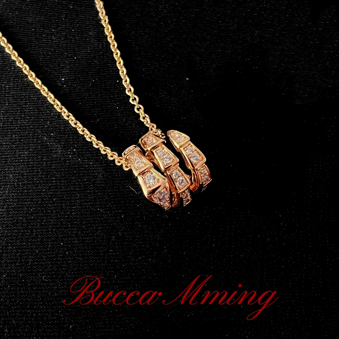 合金项链 Mming蛇 项链 耳钉 鸿运当头