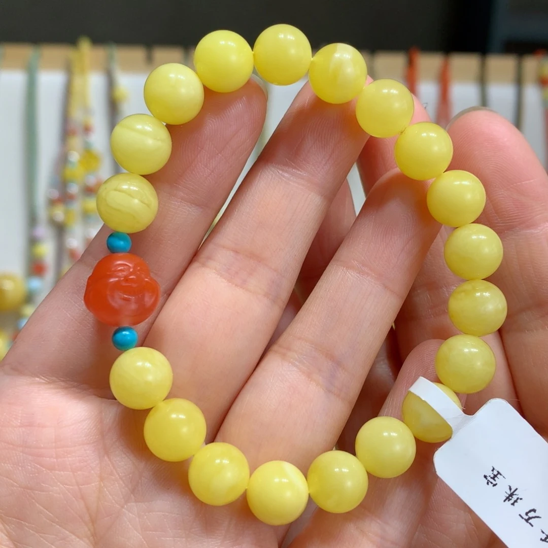 蜜蜡手链未镶嵌9.2m m