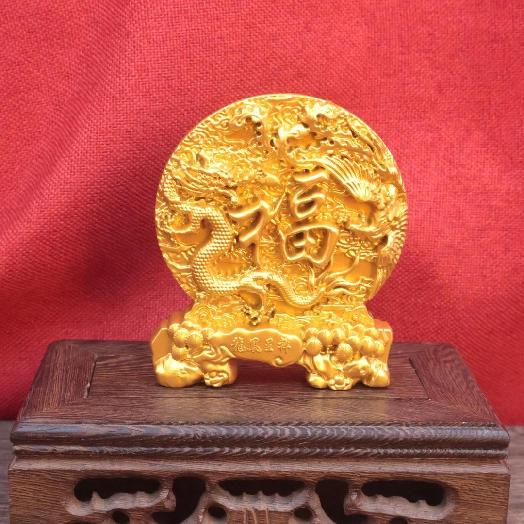 静心专属-龙凤呈祥摆件