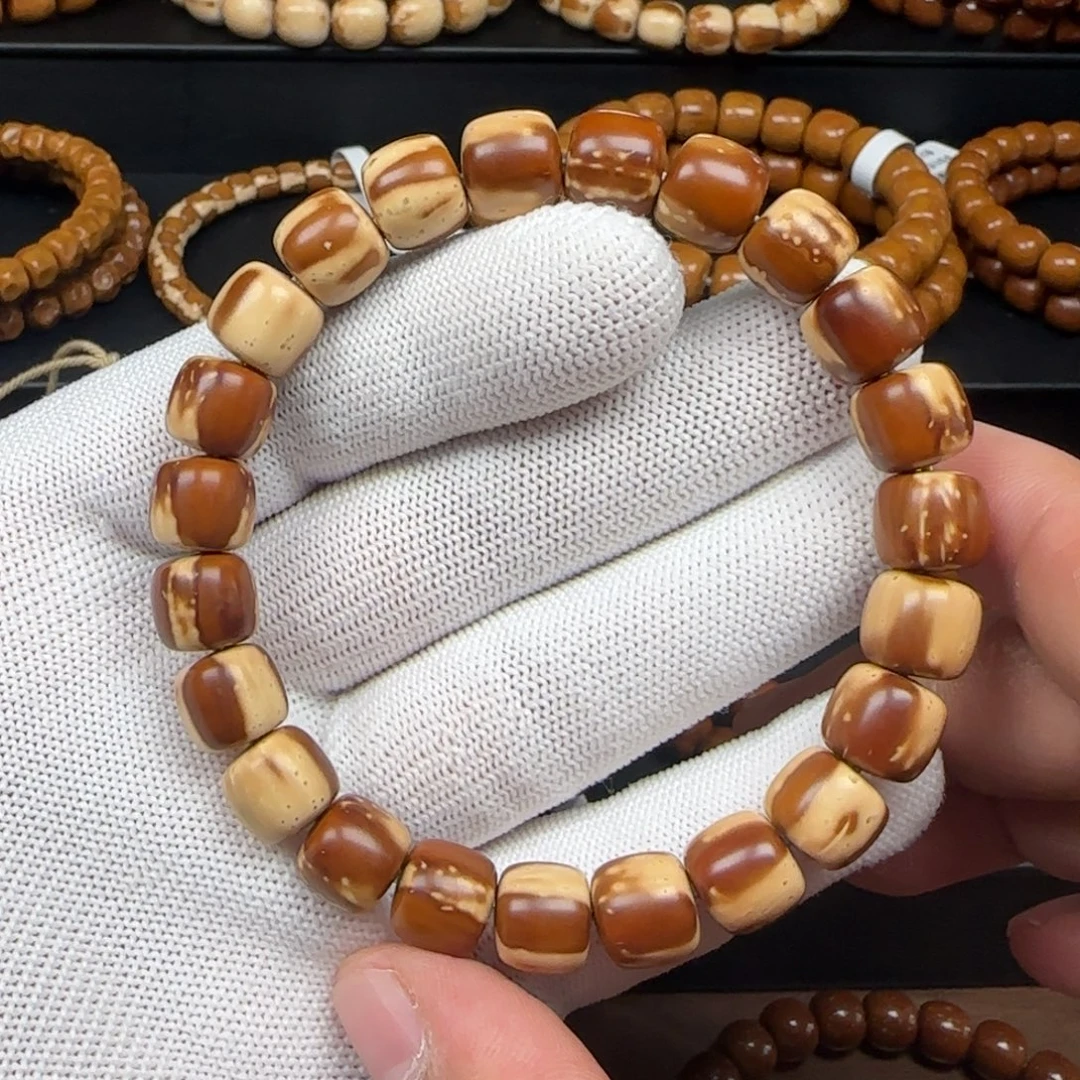 闻***店紫金鼠手串10.3mm实心老型（火焰纹）