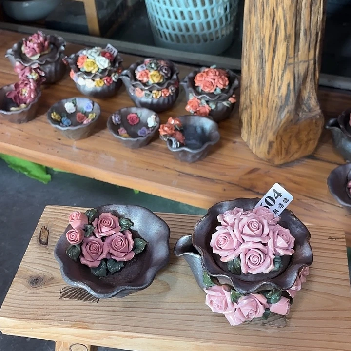 不***君山泉造物手工制作柴烧604一套