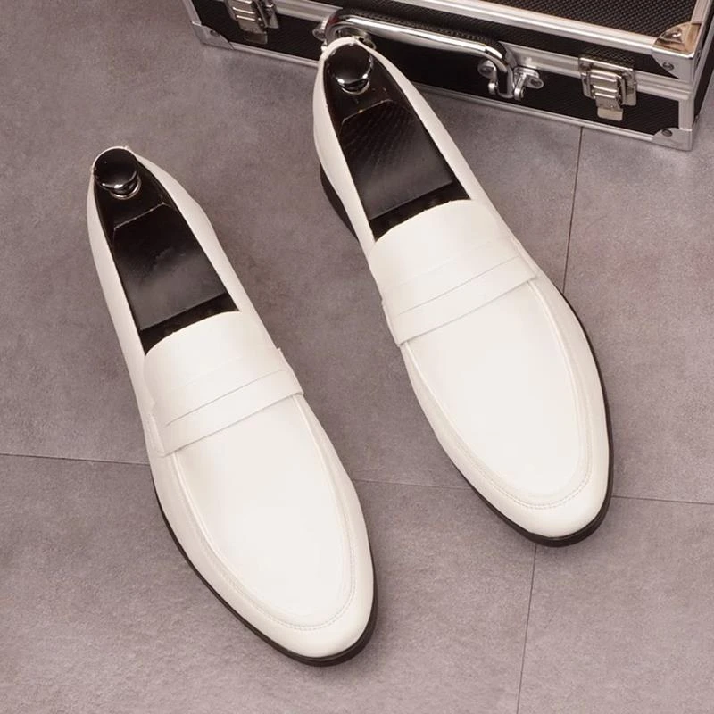 Npkp Couture官方正品/男鞋2025新款夏季透气白色豆豆鞋增高一脚