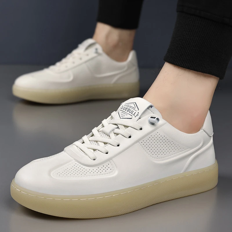 轻奢板鞋男鞋2025新款超火爆款夏季透气运动休闲德训鞋男生小白鞋