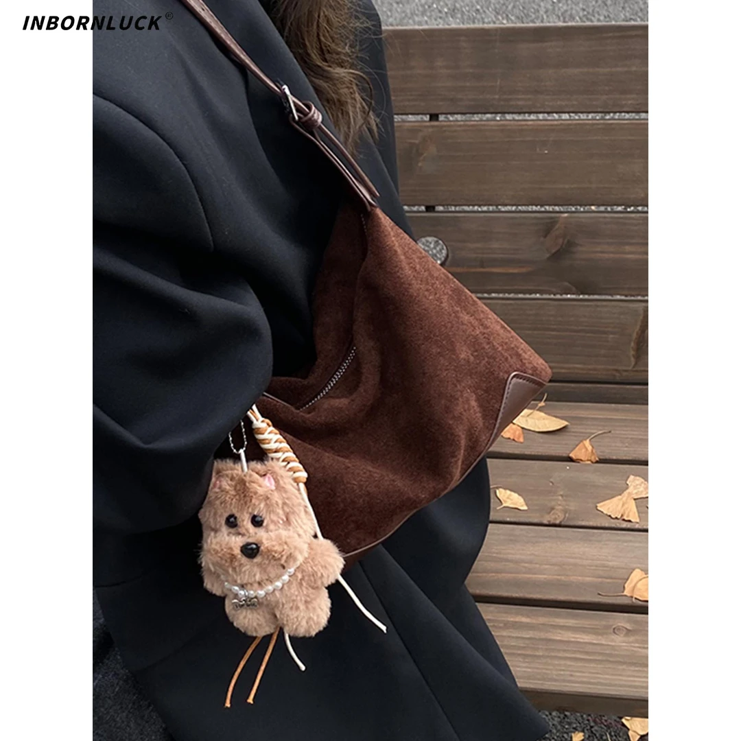 豹纹包包女式2025新款潮小众超火通勤手拎包秋冬麂皮绒单肩斜挎包