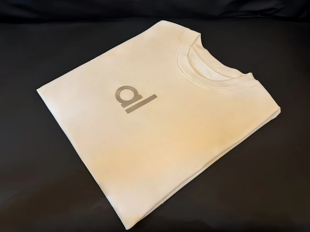 XIAOJIA 2025夏季钢印宽松韩版男女同款T恤008