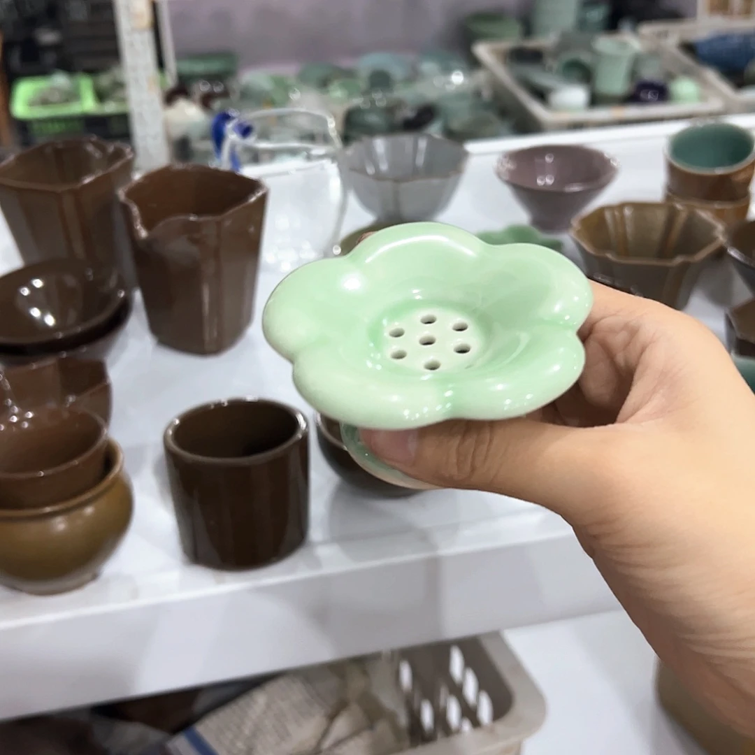 龙泉云间青瓷小米茶器