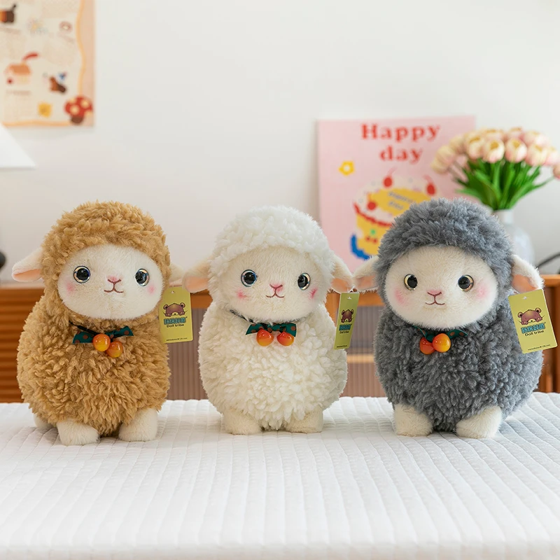 可爱小羊公仔绵绵毛绒玩具呆萌樱桃睡觉抱枕儿童礼物玩偶生日礼物