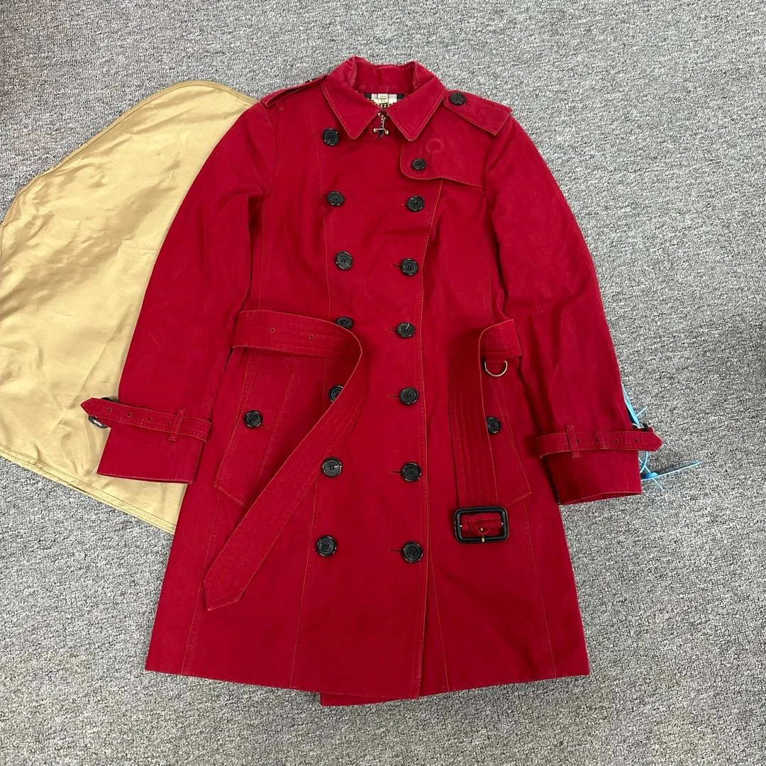 99新 BURBERRY/博柏利  burberry 风衣 uk6 桑德林汉姆