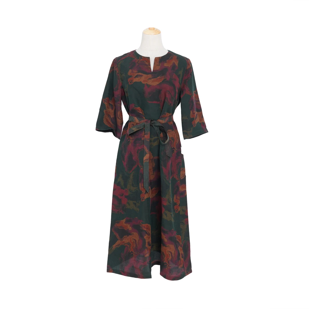 [语棠]FY8240206香云纱双面穿连衣裙