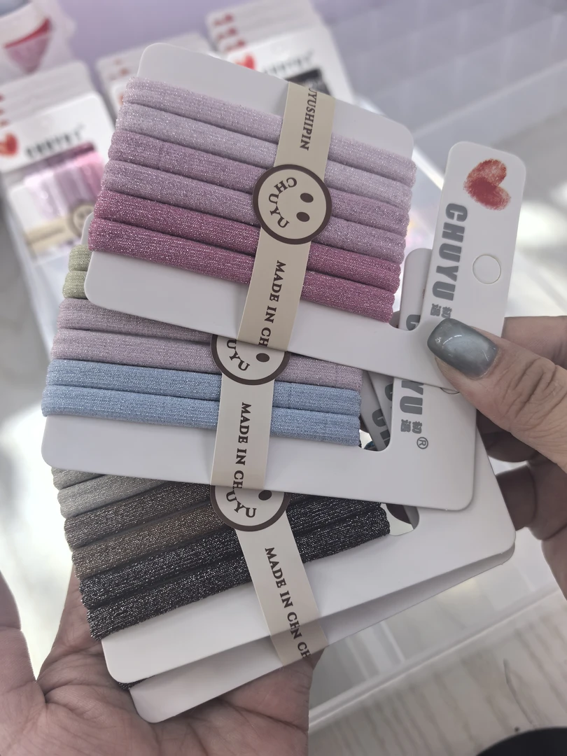 日韩原创设计女简约朋克风发绳皮筋头绳赫本风度假风