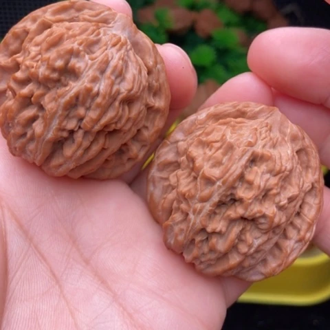 吊坠文玩核桃43全品三角楼