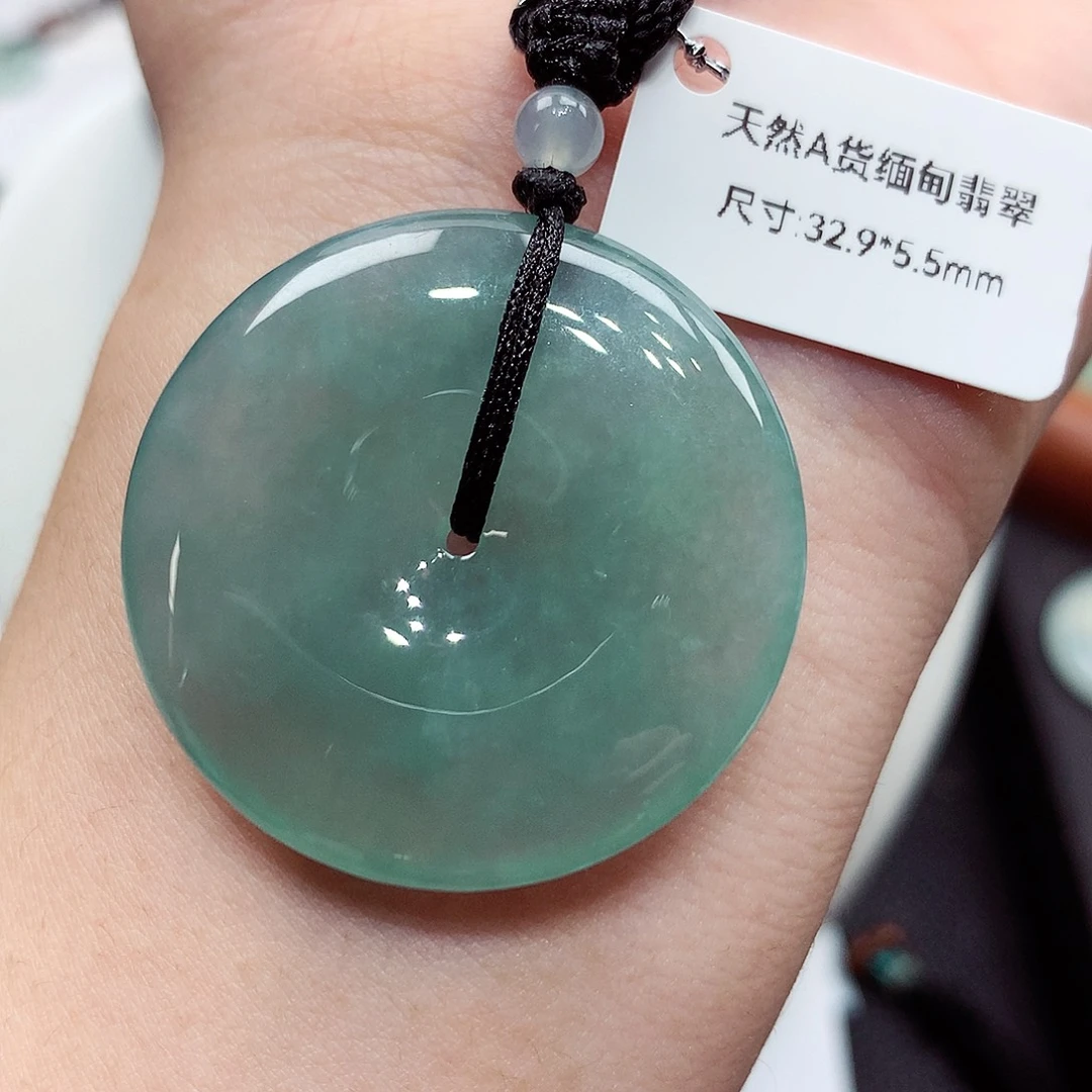 翡翠未镶嵌颈饰编号32.9/5.5