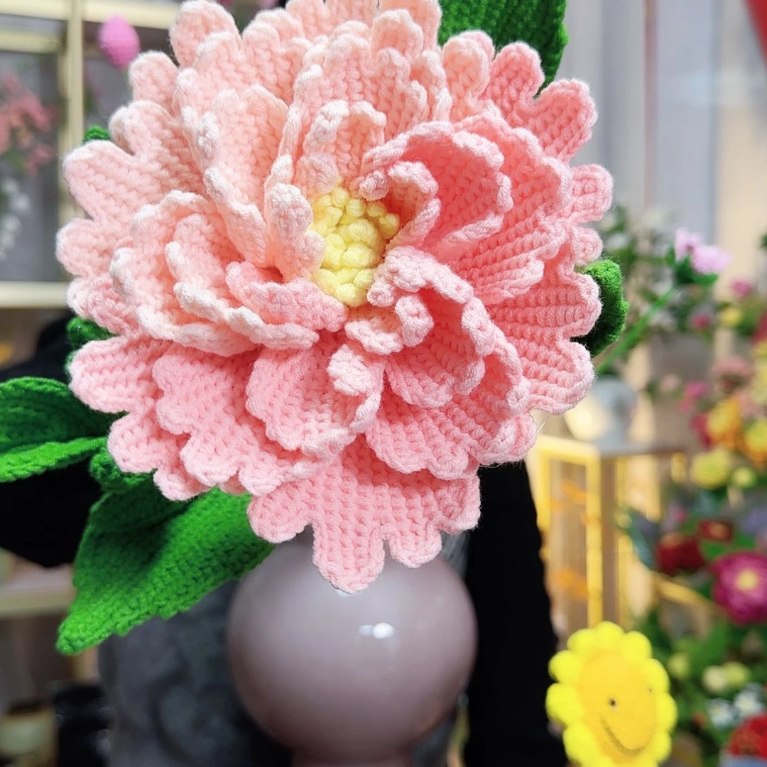 手工钩织设计大牡丹