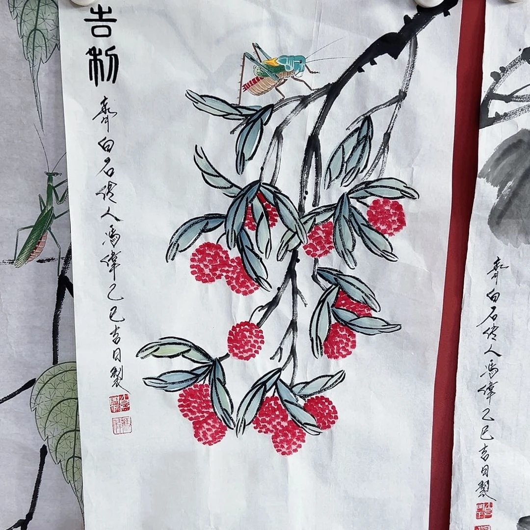 国画冯伟老师亲笔手绘国画作品慧