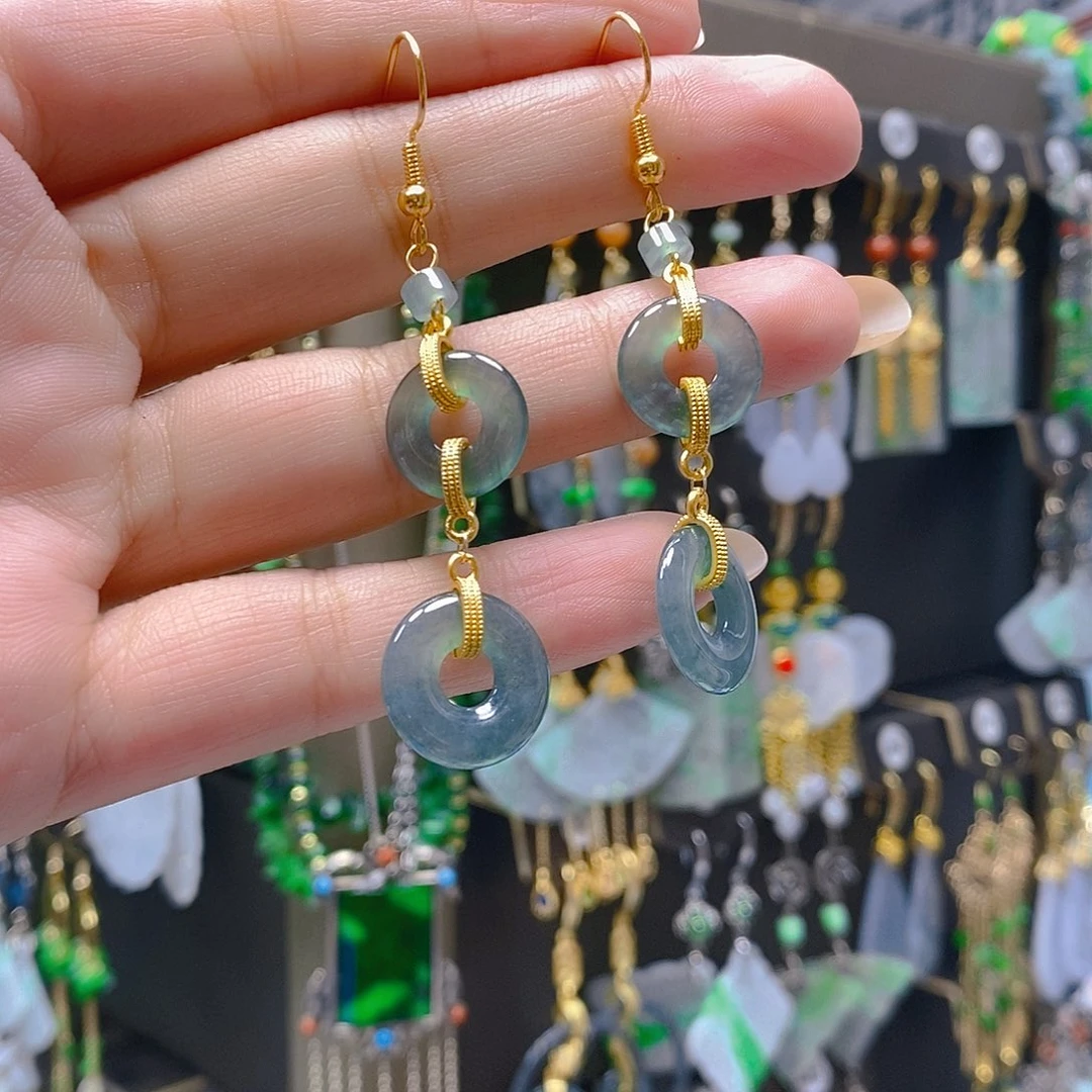 未镶嵌翡翠耳饰翡翠