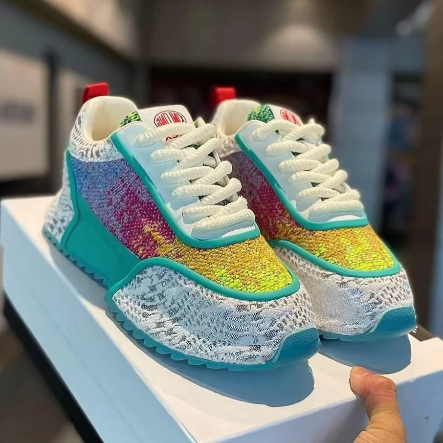 HKHY男士鞋子2025新款爆款厚底增高布面透气拼色高级感休闲鞋子