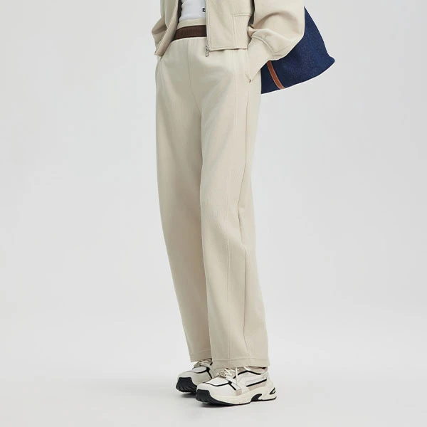 三彩3COLOUR春女休闲百搭双色立体针织香蕉裤S25113306K60