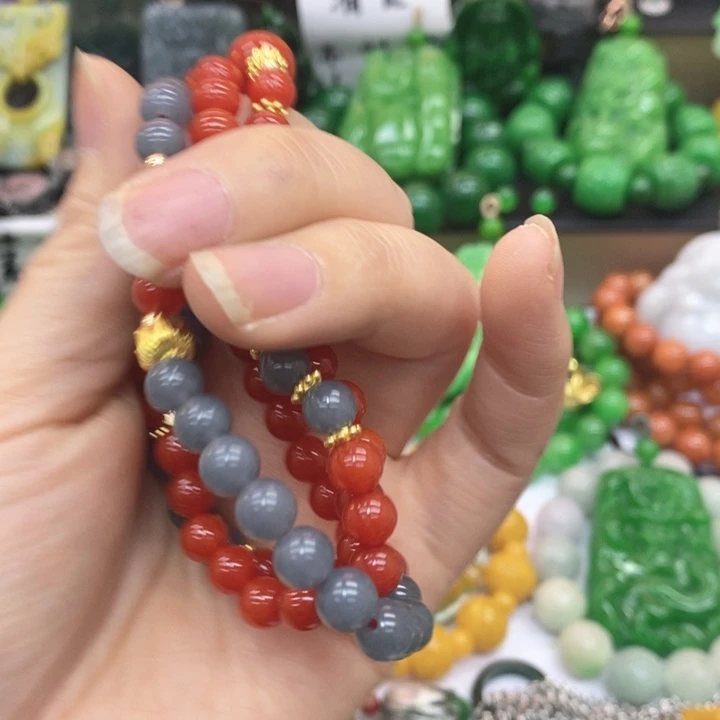 翡翠未镶嵌耳饰项链30