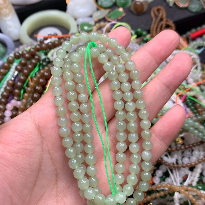 和田玉未镶嵌手链75