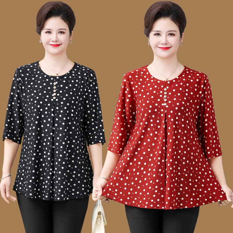 100-240斤特大码妈妈装夏季休闲加肥中袖T恤中老年显瘦女装小衫
