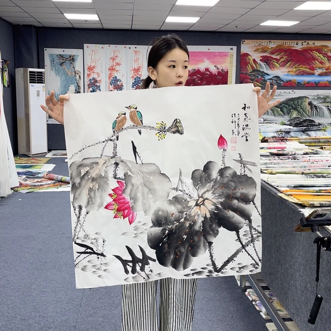 国画作品小姐姐放漏…