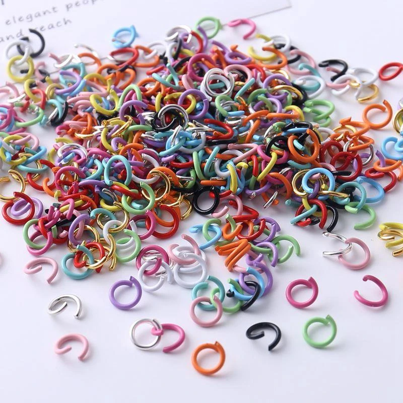 8mm环扣圈小圆圈合金闭口圈开口小铁圈铁环挂环手工diy饰品配件链