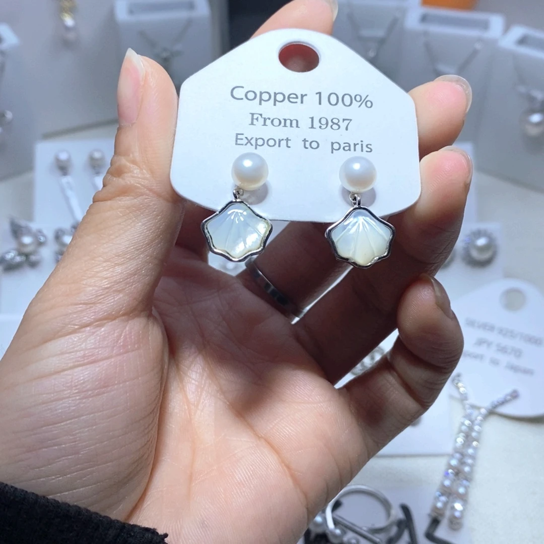 未镶嵌耳饰淡水珍珠