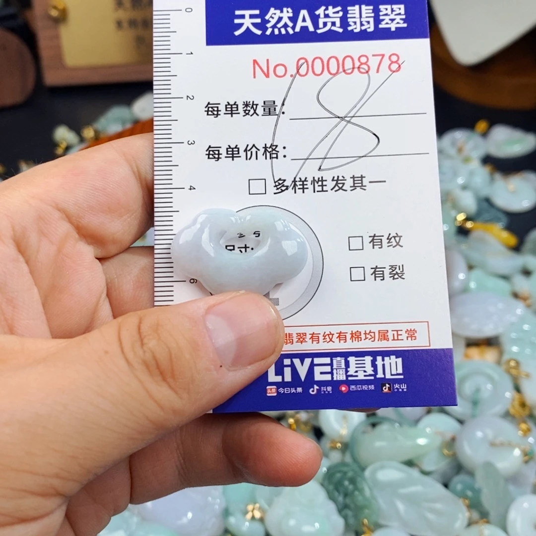 翡翠未镶嵌颈饰878