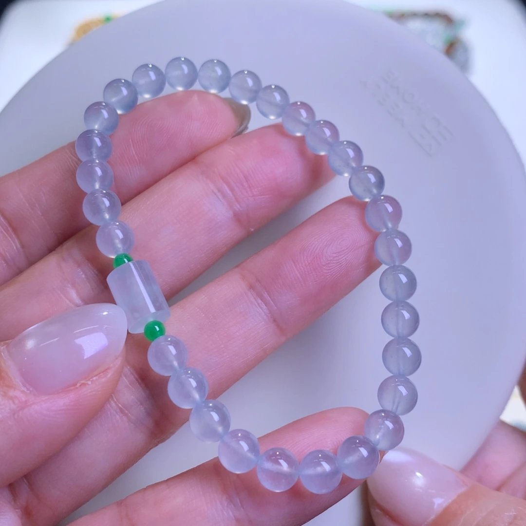 未镶嵌手链翡翠翡翠手串卡5.7