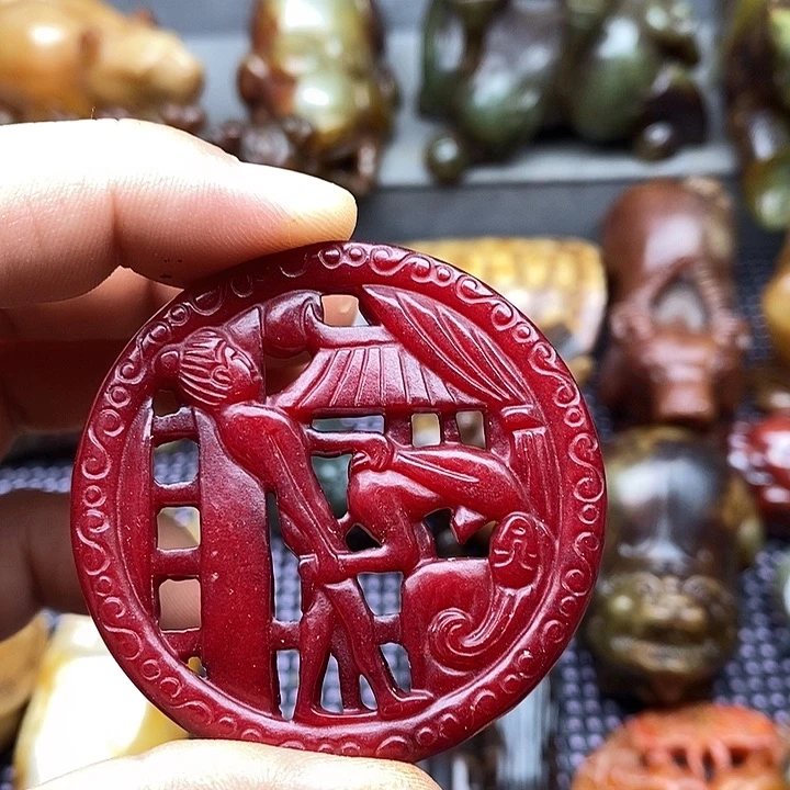 未镶嵌蛇纹石玉颈饰
