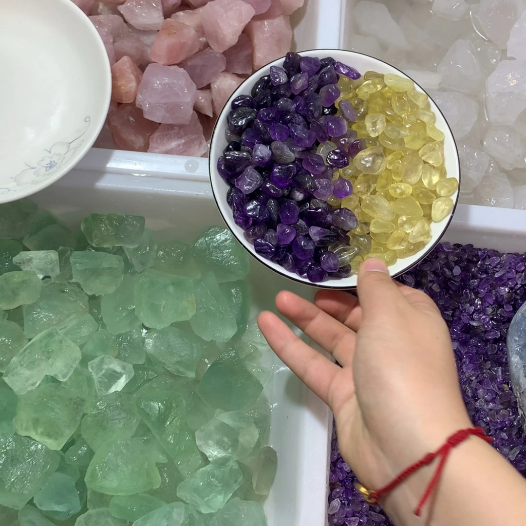 知***兮未镶嵌珠宝半成品水晶天然
